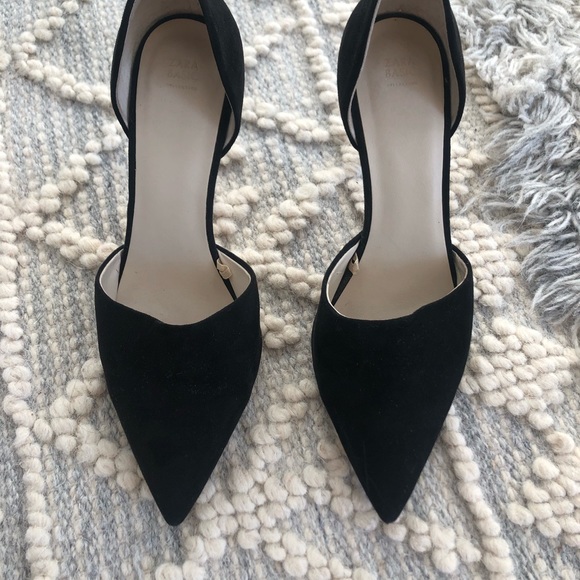 Zara velvety heels Zara size 37 - lightly worn - Picture 2 of 6